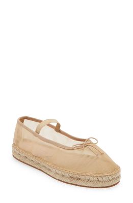 Loeffler Randall Kayla Soft Mary Jane Espadrille Ballet Flat in Caramel