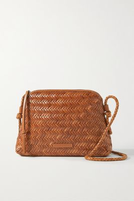 Loeffler Randall - Mallory Woven Leather Shoulder Bag - Brown