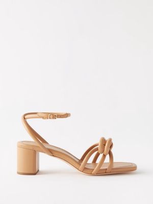 Loeffler Randall - Mikel 55 Bow-front Leather Sandals - Womens - Nude