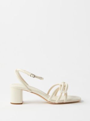 Loeffler Randall - Mikel 55 Bow-front Leather Sandals - Womens - White