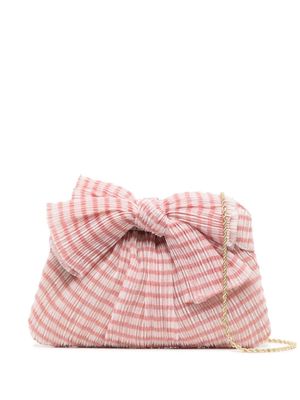 Loeffler Randall Rayne bow-detail clutch bag - Pink
