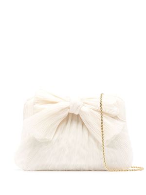 Loeffler Randall Rayne bow-detail clutch bag - White