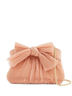 Loeffler Randall Rochelle bow-detail clutch bag - Pink