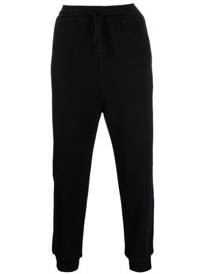 LOEWE Anagram-embroidered cotton track trousers - Black