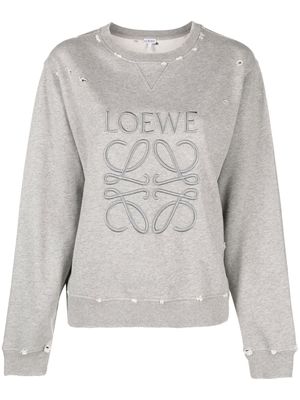 LOEWE Anagram embroidered sweatshirt - Grey