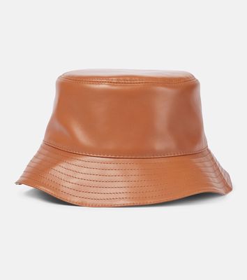 Loewe Anagram leather bucket hat