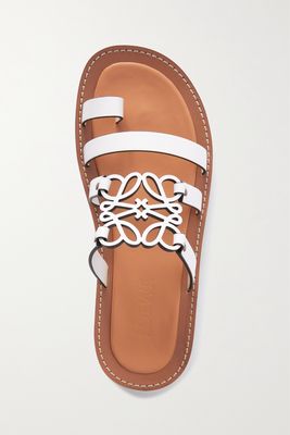Loewe - Anagram Leather Sandals - White