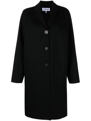 LOEWE Anagram single-breasted coat - Black