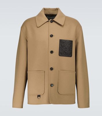 Loewe Anagram wool and cashmere blouson jacket