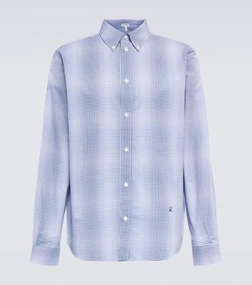 Loewe Checked cotton poplin shirt