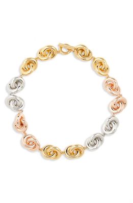 Loewe Donut Link Necklace in Silver/Gold/Pink Gold
