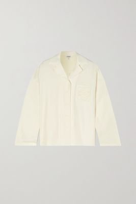 Loewe - Embroidered Silk Shirt - Off-white