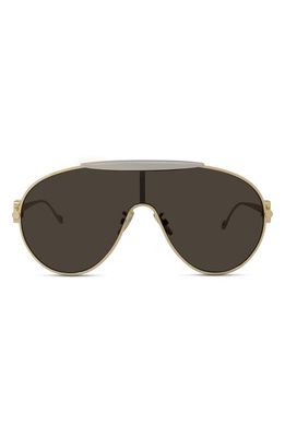 Loewe Fashion Show 134mm Pilot Sunglasses in Shiny Endura Gold /Brown