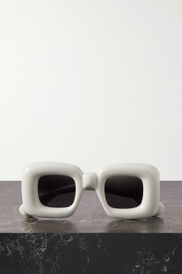 Loewe - Inflated Oversized Square-frame Acetate Sunglasses - White