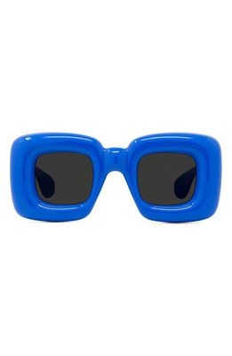 Loewe Injected 41mm Square Sunglasses in Shiny Blue /Smoke