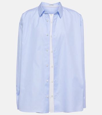 Loewe Layered cotton poplin shirt