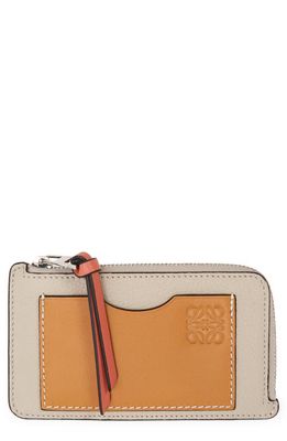 Loewe Leather Card & Coin Case in Light Oat/Honey 2463