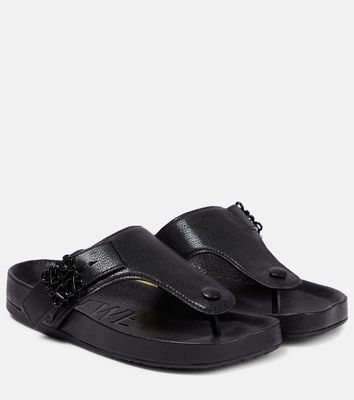 Loewe Leather thong sandals