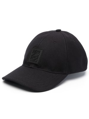 LOEWE logo-patch cotton cap - Black