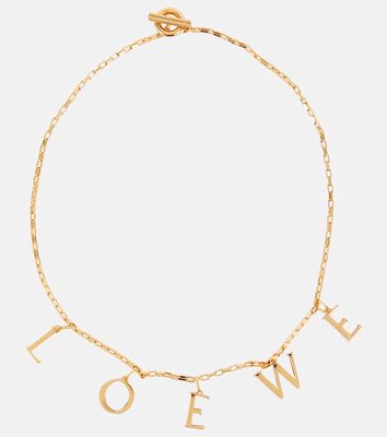 Loewe Logo sterling silver necklace