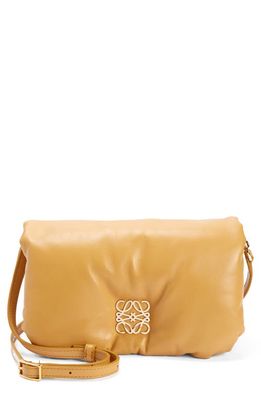 Loewe Mini Goya Lambskin Leather Puffer Bag in Camel