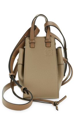 Loewe Mini Hammock Calfskin Leather Hobo Bag in Sand 2150