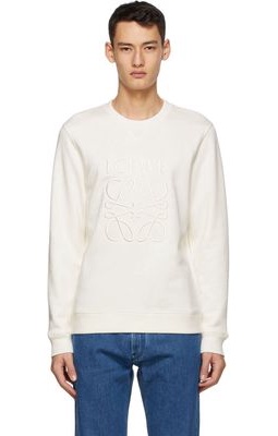 Loewe Off-White Anagram Embroidered Sweatshirt