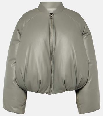 Loewe Padded leather bomber jacket
