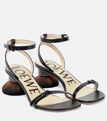 Loewe Petal leather sandals