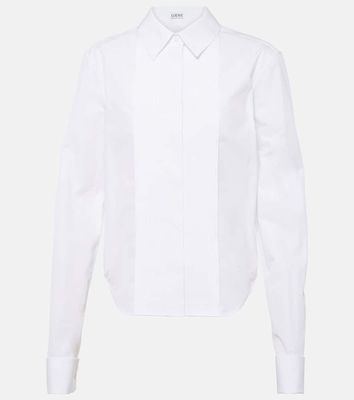 Loewe Pleated cotton blouse