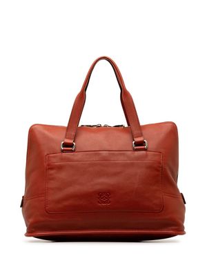 Loewe Pre-Owned 2010 Anagram Leather handbag - Red