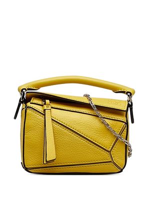 Loewe Pre-Owned 2020 Puzzle leather tote bag - Yellow