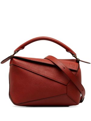 Loewe Pre-Owned 2021 small Puzzle two-way handbag - Red
