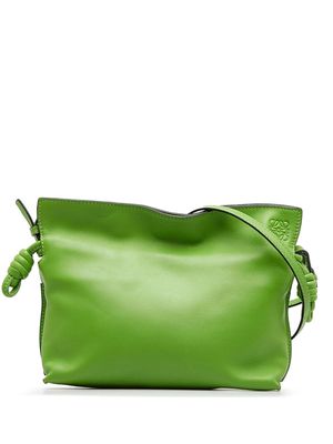 Loewe Pre-Owned Flamenco Knot crossbody bag - Green