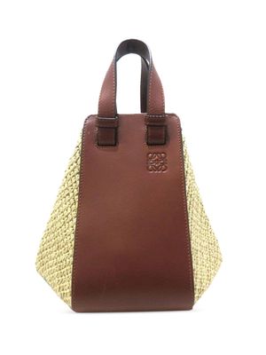 Loewe Pre-Owned Hammock raffia handbag - Brown