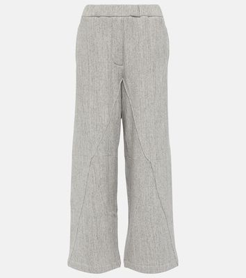Loewe Puzzle high-rise cotton wide-leg pants