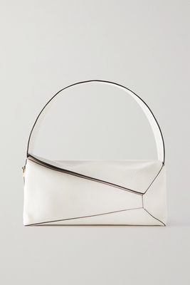 Loewe - Puzzle Leather Shoulder Bag - White