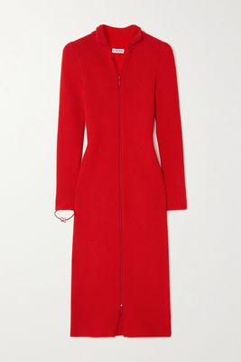 Loewe - Ribbed Wool-blend Dress - Red