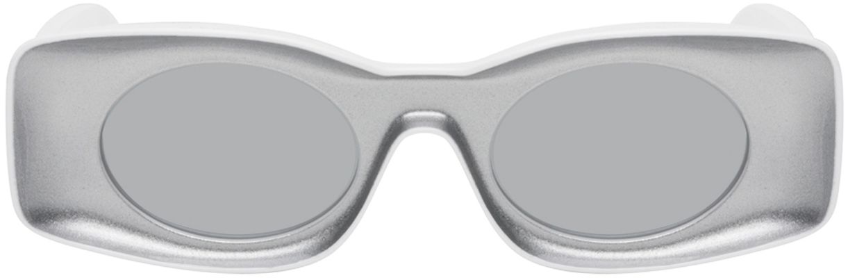 Loewe White & Silver Paula's Ibiza Original Sunglasses