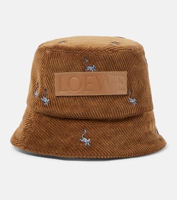 Loewe x Suna Fujita corduroy bucket hat