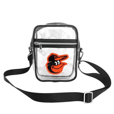 LOGO BRANDS Baltimore Orioles Mini Clear Crossbody Bag in Black