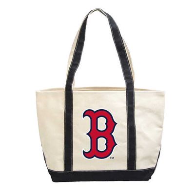 LOGO BRANDS Boston Red Sox Canvas Tote Bag in Navy