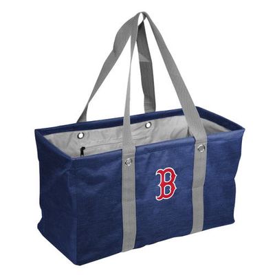 LOGO BRANDS Boston Red Sox Crosshatch Picnic Caddy Tote Bag in Navy