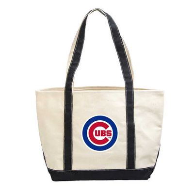 LOGO BRANDS Chicago Cubs Canvas Tote Bag in Royal