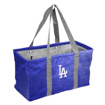 LOGO BRANDS Los Angeles Dodgers Crosshatch Picnic Caddy Tote Bag in Blue