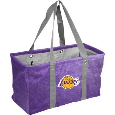 LOGO BRANDS Los Angeles Lakers Crosshatch Picnic Caddy Tote Bag in Purple
