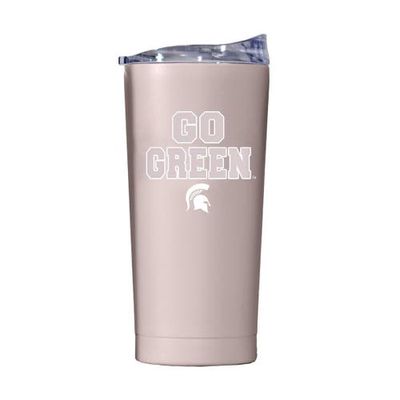 LOGO BRANDS Michigan State Spartans 20oz. Fashion Color Tumbler in Light Pink