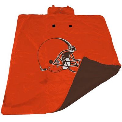 LOGO BRANDS Orange Cleveland Browns 60'' x 80'' All-Weather XL Outdoor Blanket