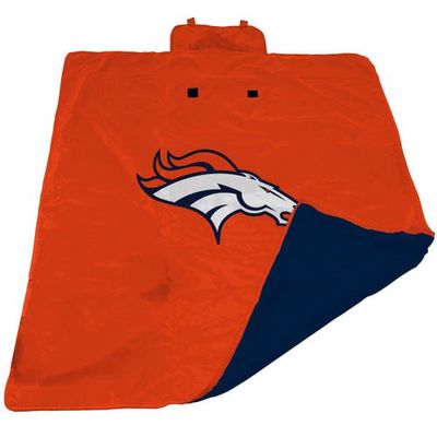 LOGO BRANDS Orange Denver Broncos 60'' x 80'' All-Weather XL Outdoor Blanket