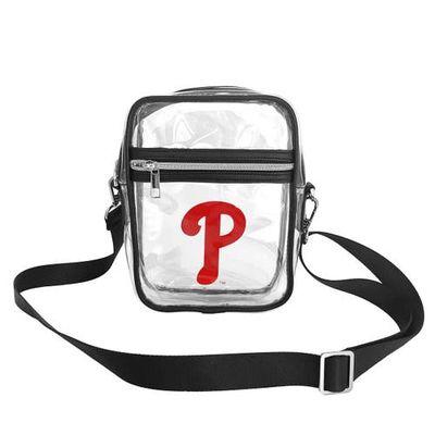 LOGO BRANDS Philadelphia Phillies Mini Clear Crossbody Bag in Red